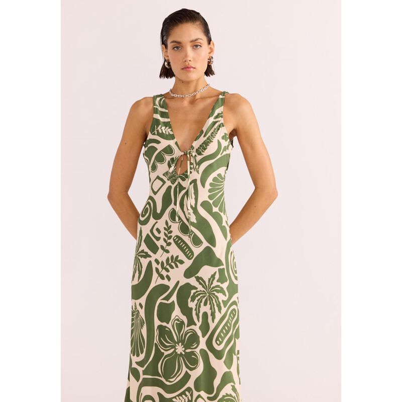 MINKPINK Amos Keyhole Midi Dress image number 2